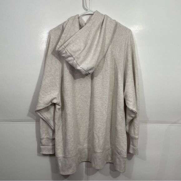 Aerie Cream Pullover Oversized Hoodie Sweatshirt - Picture 2 of 5